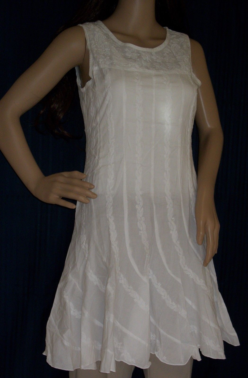 white cotton tunic shirt